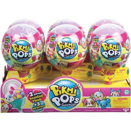 PIKMI POPS PACHNĄCY PLUSZAK 2-PAK STAND 6SZT