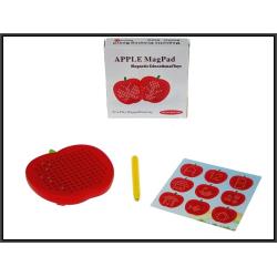 TABLICA MAGNETYCZNA JABŁKO 12X12CM 142PCS
