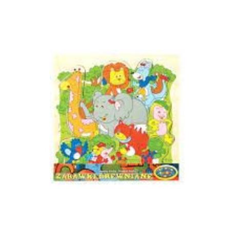 UKŁADANKA DREWNO ZWIERZĘTA DZIKIE