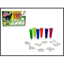 FIGURKI DINOZAURY 3D PISAKI ŻELOWE