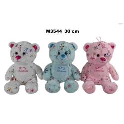 MIŚ 30CM ŚNIEŻKI 3 KOL. ŚWIĘTA