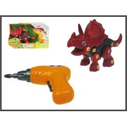 DINOZAUR Z WIERTARKĄ DO SKRĘCANIA 20CM