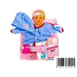 UBRANKO DLA LALEK 40CM Z CZAPKĄ