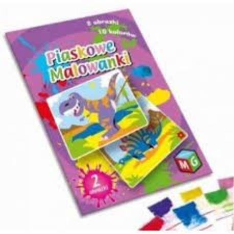 PIASKOWE MALOWANKI DINOZAURY