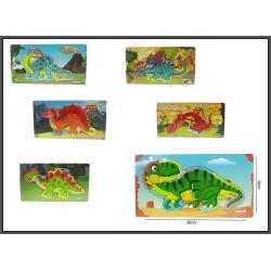 PUZZLE DREWNO DINO SMOK 30CM 6WZ