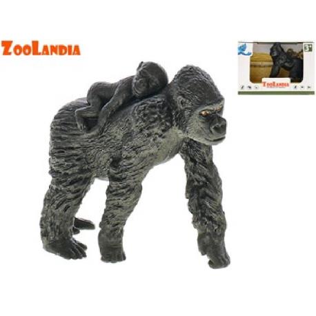 ZOOLANDIA GORYL Z MŁODYM 8,5-10,5CM