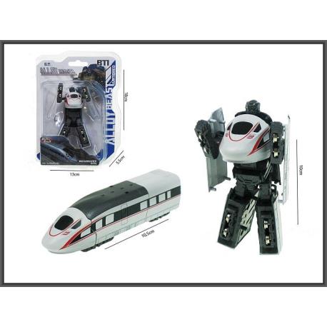 ROBOT POCIĄG 10,5 CM METAL