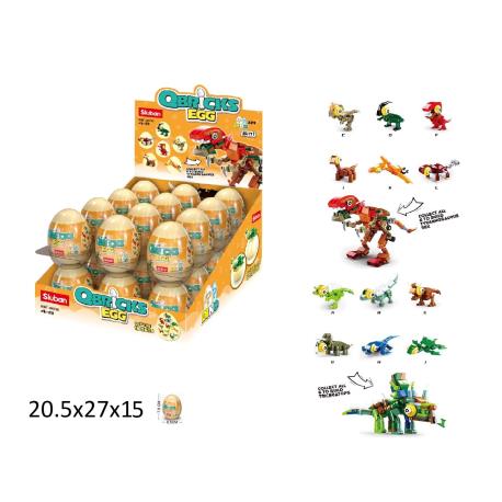 KLOCKI JAJKO DINO 24/OP