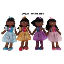 LALKA SZMACIANKA MURZYNKA 4ASS 40CM GŁOS