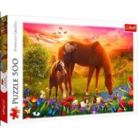 PUZZLE 500EL KONIE