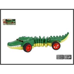 KROKODYL ŚW/DŻW NA KÓŁKACH 31CM