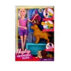 LALKA Z PIESKIEM I SZCZENIAKAMI