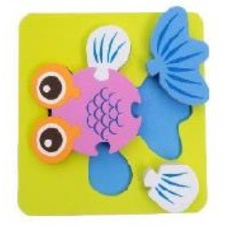 PUZZLE PIANKOWE RYBKA 16X16CM