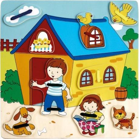 UKŁADANKA DREWNO NAUKA WIĄZANIA