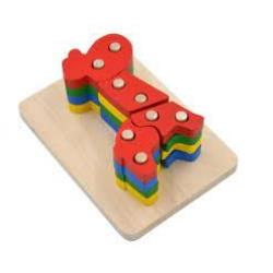 UKŁADANKA DREWNO ŻYRAFA