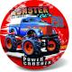 PIŁKA PVC MONSTER TRUCK 14CM
