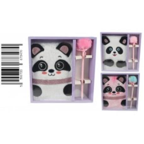 NOTES PANDA Z DŁUGOPISEM