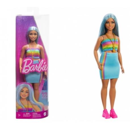 LALKA BARBIE FASHIONISTKA TĘCZA