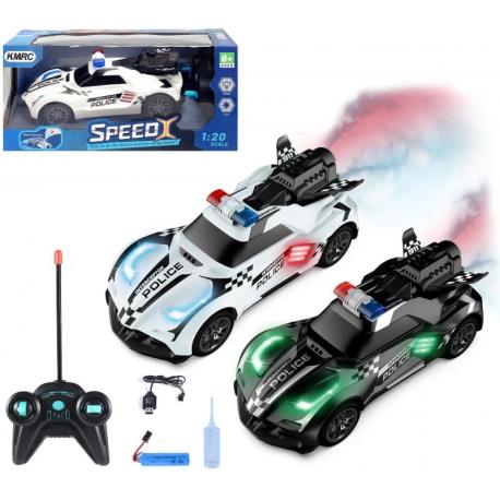 AUTO POLICJA RC FF PAKIET  DYM
