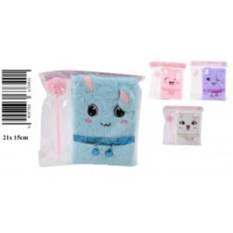 NOTES KOT+ DŁUGOPIS 21X15CM