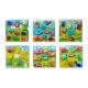 PUZZLE DREWNO 22X22CM MIX