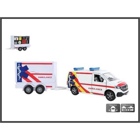 VW TRANSPORTER AMBULANCE Z PRZYCZEPKĄ