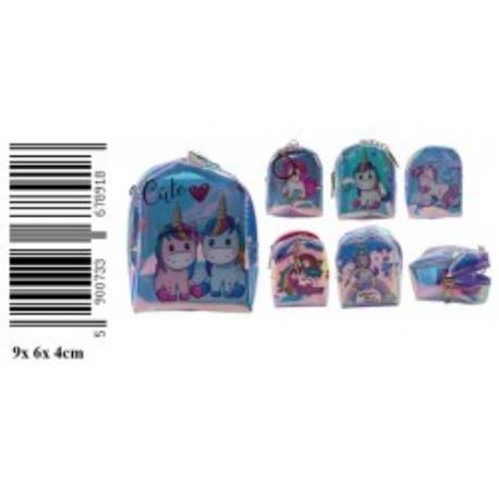 PORTFELIK JEDNOROŻEC 9X6CM BRELOK