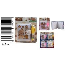 NOTES Z DŁUGOPISEM KAPIBARA 6X7CM