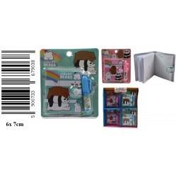 NOTES Z DŁUGOPISEM KAPIBARA 6X7CM