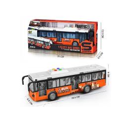 AUTOBUS ŚW/DŻW POMARAŃCZOWY 33CM