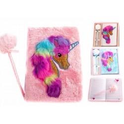 NOTES PLUSZ DŁUGOPIS JEDNOROŻEC 24X24CM