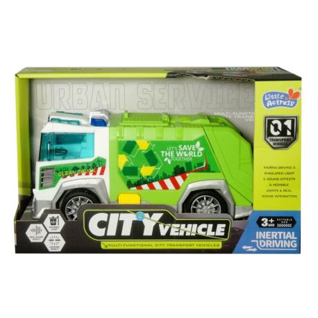 AUTO ŚMIECIARKA ŚW/DŻW 24CM