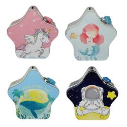 SKARBONKA METAL GWIAZDKA 12CM