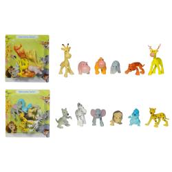 ZWIERZĘTA SAFARI ŚMIESZNE 6SZT