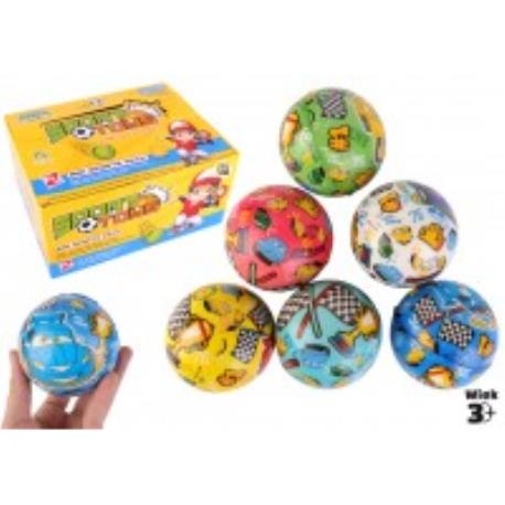 PIŁKA MIĘKKA AUTKA 7,5CM