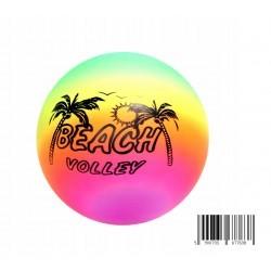 PIŁKA GUMA 23CM TĘCZA BEACH