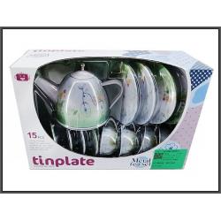 ZESTAW DO HERBATY METAL 15EL ŁĄKA