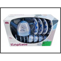 ZESTAW DO HERBATY METAL MIŚ 15EL