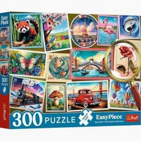 PUZZLE 300EL ZNACZKI POCZTOWE