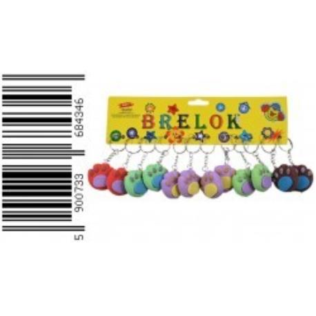 BRELOK ŁAPKA 12KPL