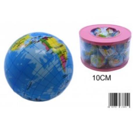 PIŁKA PIANKA GLOBUS 10CM