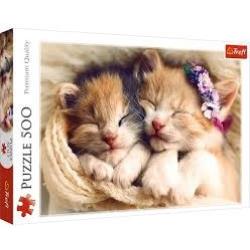 PUZZLE 500EL ŚPIĄCE KOTKI