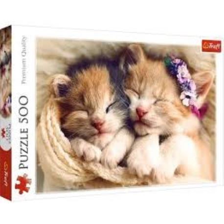PUZZLE 500EL ŚPIĄCE KOTKI