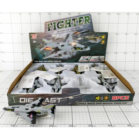 SAMOLOT MYŚLIWIEC ŚW/DŻW 15CM