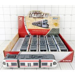 TRAMWAJ METAL ŚW/DŻW 23CM