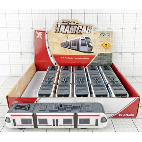 TRAMWAJ METAL ŚW/DŻW 23CM