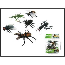 INSEKTY PAJĘCZAKI  10CM 6 SZT