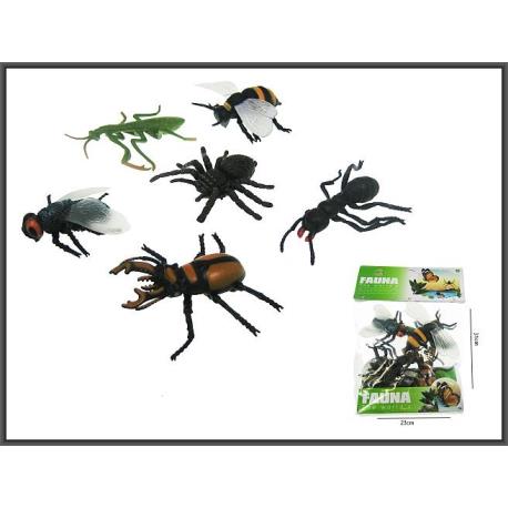 INSEKTY PAJĘCZAKI  10CM 6 SZT