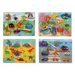 PUZZLE DREWNO UKŁADANKA 4WZ