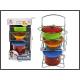 NACZYNIA METALOWE 7PCS STOJAK